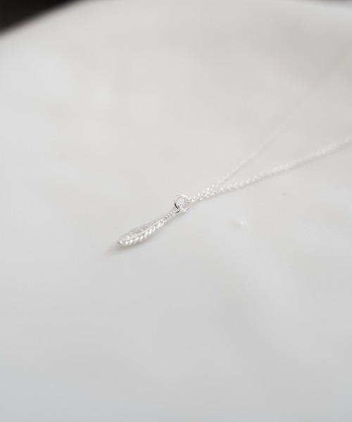 SENTI ネックレス センティ / MICRO CHARM FEATHER SILVER