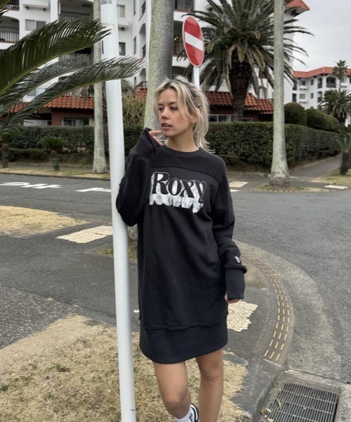 ROXY（ロキシー） ワンピース HUGGABLE/ロキシーヘリンボーン裏毛