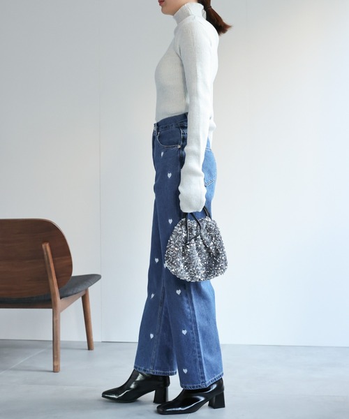 sakishimatokyo ジーンズ デニム デニムパンツ 「3サイズ展開」ハート