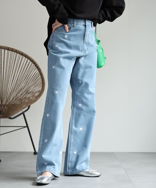 sakishimatokyo ジーンズ デニム デニムパンツ 「3サイズ展開」ハート