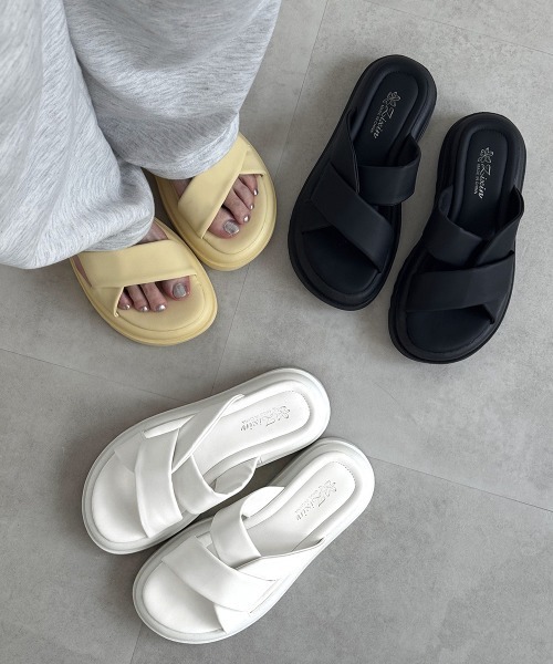 miniministore サンダル 厚底サンダル レディースフラット