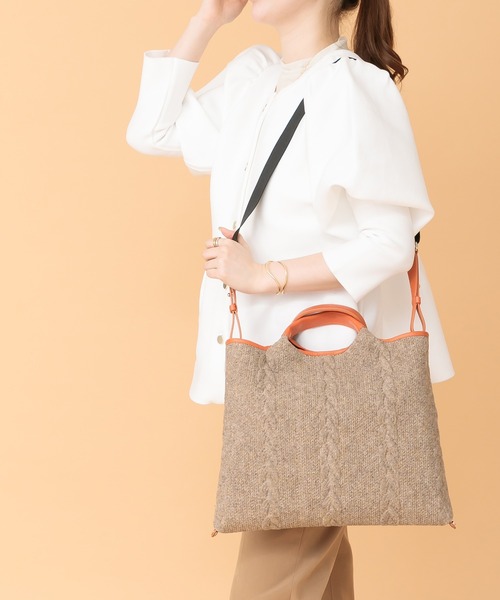 トートバッグ 「ROBERTA GANDOLFI」 イタリア製 4WAY ニット