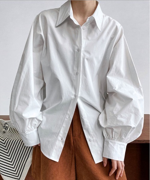 ブラウス シャツ ボリュームスリーブシャツ レディース She's Closet ブラウス シャツ ボリュームスリーブレギュラー
