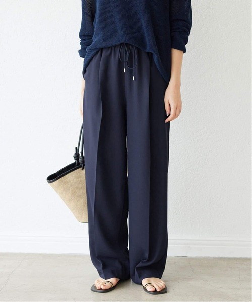 SLOBE IENA（スローブイエナ） スラックス パンツ ダブルクロス