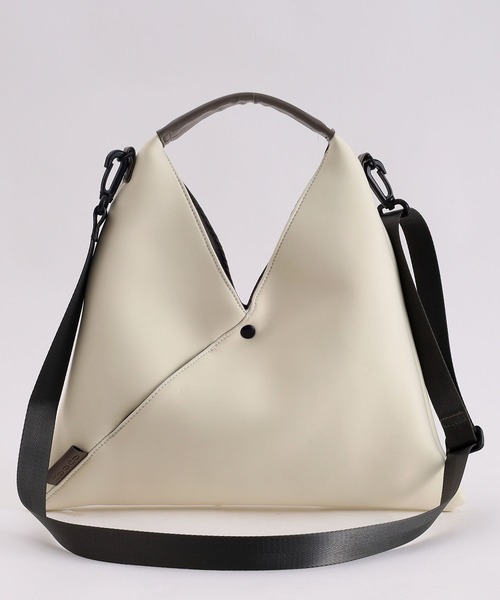 COOCO ハンドバッグ ダイバースーツ風素材2WAY