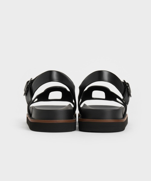 CHARLES ＆ KEITH サンダル カットアウト バックルサンダル