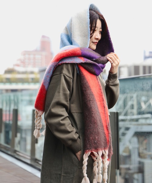 BEAMS HEART（ビームス ハート） マフラー ストール マルチカラー