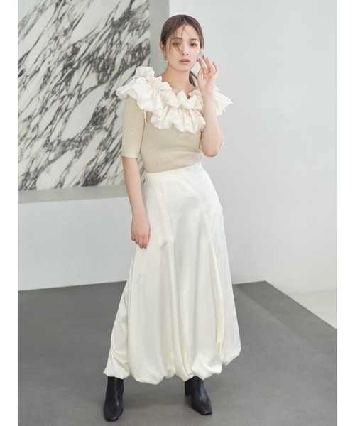 FRAY I.D スカート サテンバルーンスカート : ZOZOTOWN Yahoo!店 