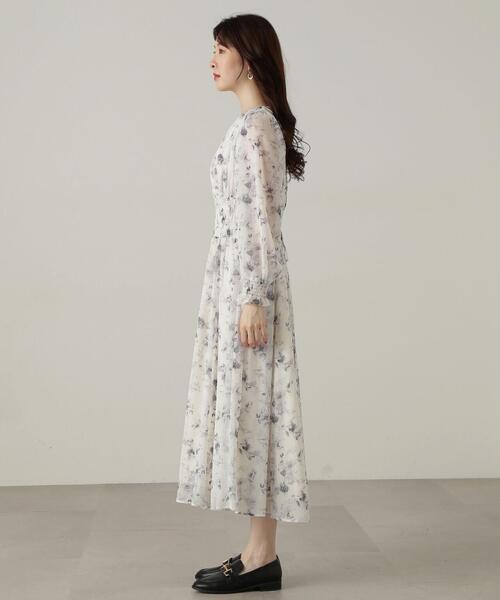 PROPORTION BODY DRESSING ワンピース 花柄シャーリング PROPORTION BODY DRESSING ワンピース 花柄シャーリング