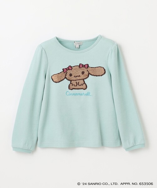 【新品未使用】familiar Tシャツ　女の子　サイズ100 ANY（エニィ） tシャツ 接触冷感 ミラクルスパンコール Tシャツ キッズ