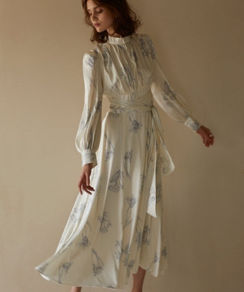 ERADIE（エラディエ） ワンピース Pearl stand satin long dress