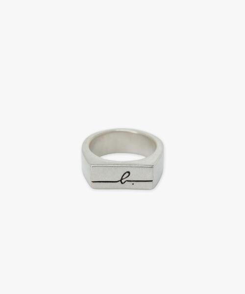 ★agnes b. ★メンズ シルバー give love 両面リング/送料込 ☆agnes b. ☆メンズ シルバー give love 両面リング/送料込