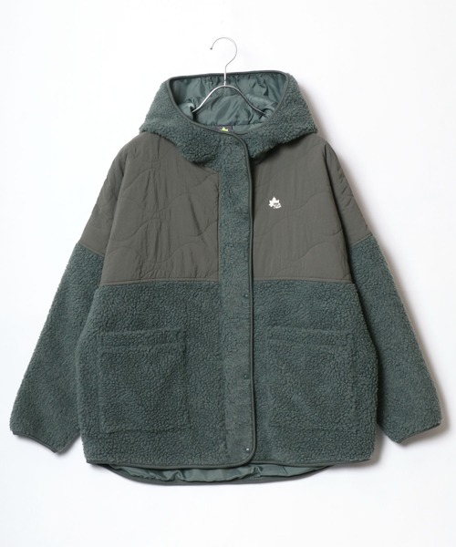 LOGOS ブルゾン アウター 2024AW LOGOS/ロゴス シープボア×ウェーブ 