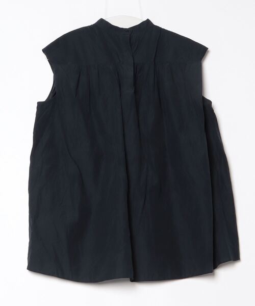 DRAWER◇ノースリーブブラウス/38/リネン/ブラウン DRAWER(ドゥロワー