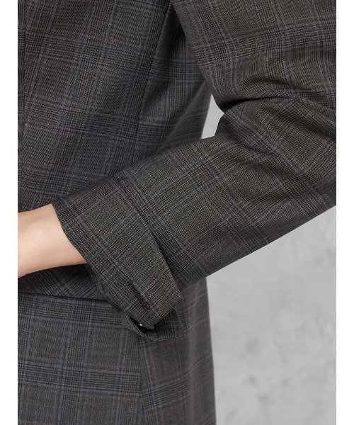 美品　スーツカンパニー　REDA グレー　チェック ジャケット／REDA／ストレッチ／SUPER110'sウール／グレンチェック