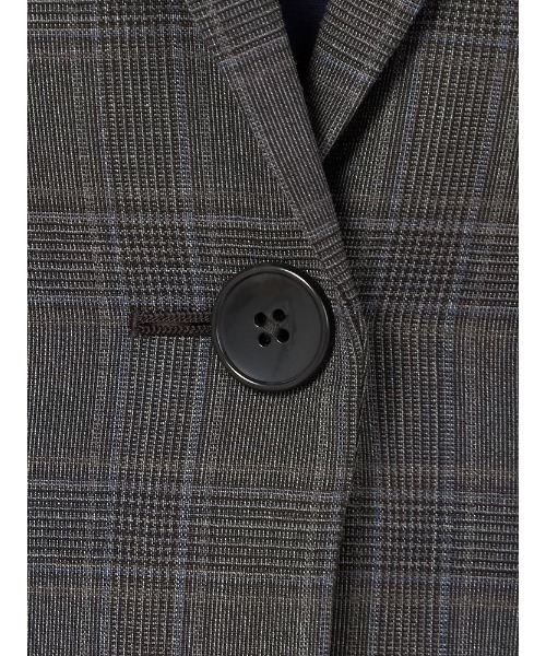 スーツ 「ウール100％」ジャケット 1つボタン「REDA」グレー チェック