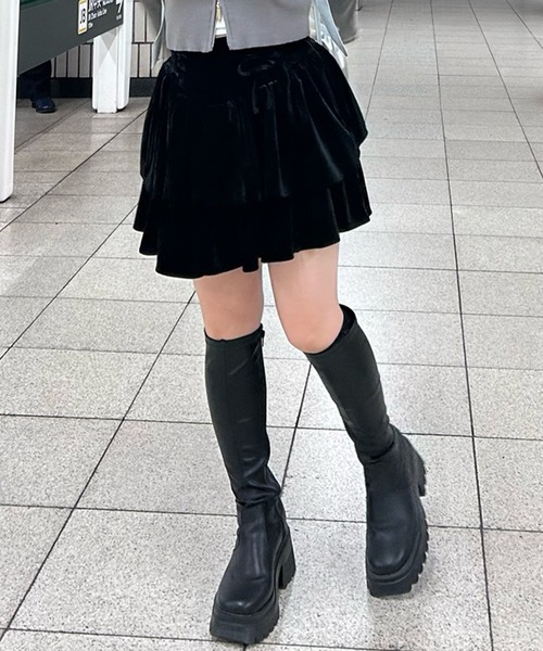 ミニスカート バッグ セット DearMyLoveRose スカート 「4L~6L」レースアップコルセット
