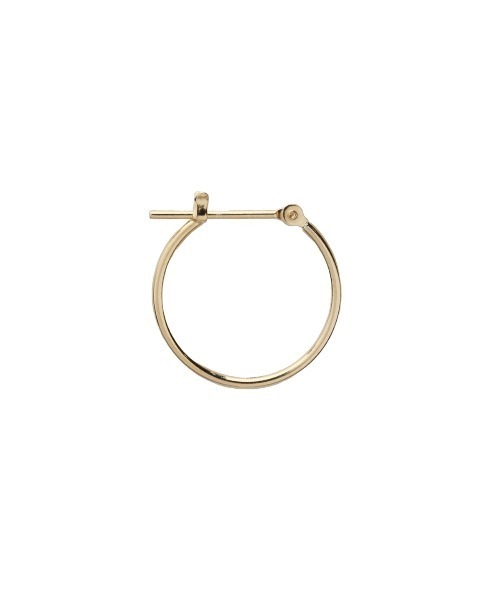 ピアス R18K リングフープピアス L/18金イエローゴールド/K18YG メンズ レディース ユニセックス メンズ レディースの画像