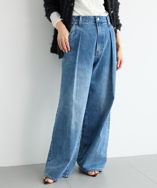 BABYLONE ジーンズ デニム デニムパンツ デニムタックパンツ