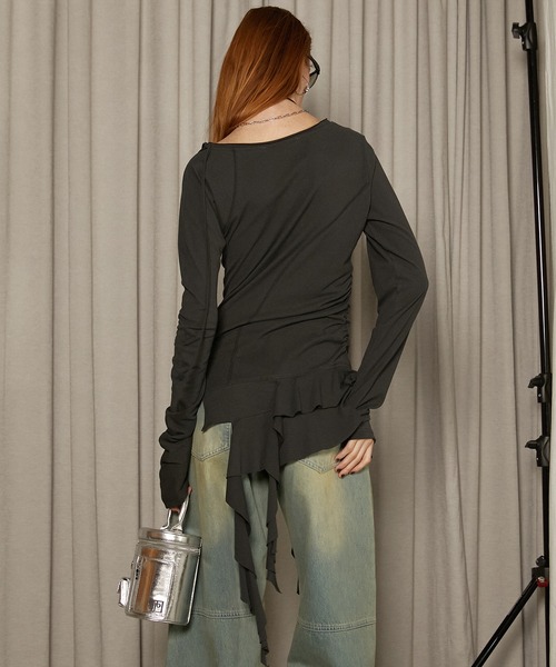 ラッフルヘムアシメトップ / Ruffle Hem Asymmetric Top（その他