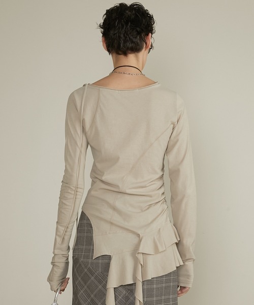 PRANK PROJECT ラッフルヘムアシメトップ / Ruffle Hem