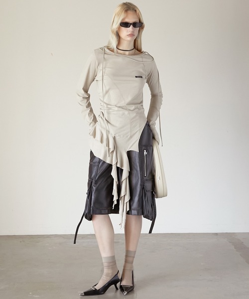 PRANK PROJECT ラッフルヘムアシメトップ / Ruffle Hem