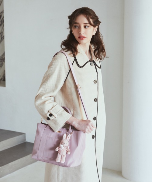 フリルバッグ ポーチ 2点セット エピファニー ジョリーフルール うさぎ メゾン ド フルール Maison de FLEUR うさぎチャーム付2Way