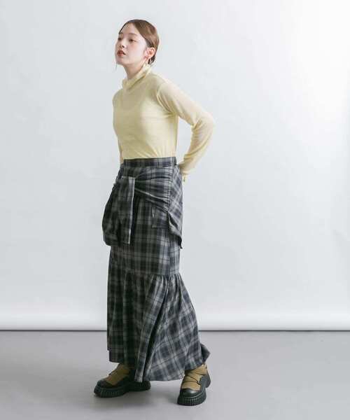 KBF（ケービーエフ） スカート スリーブノットチェックスカート