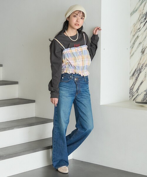 美品 Something FREAK'S STORE カットオフデニムパンツ FREAK'S STORE ジーンズ デニム デニムパンツ SOMETHING × STORE