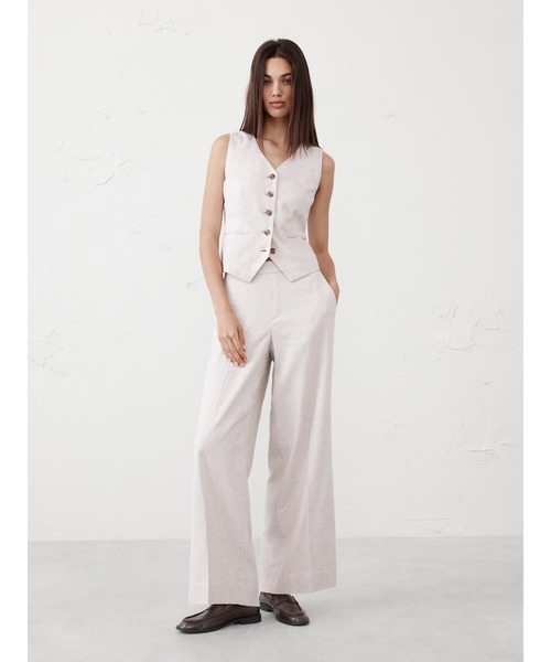 BANANA REPUBLIC パンツ FACTORY STORE HAYDEN リネンブレンド