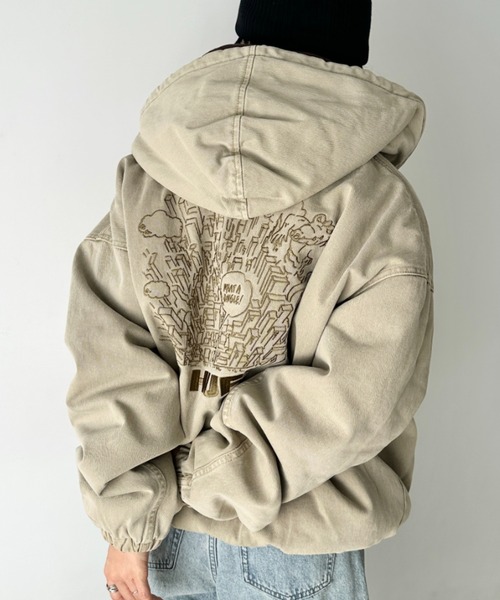 h73【人気Lサイズ】ハフ♤たばこ　ビックロゴ　カーディガン　最高デザイン WHAT!? | SNOW LEOPARD CARDIGAN & FUCK IT CARDIGAN｜【公式通販 HUF