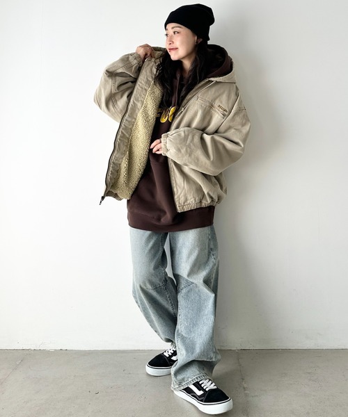 HUF（ハフ） パーカー /WHAT A JUNGLE DENIM WORK JACKET/ルーズ
