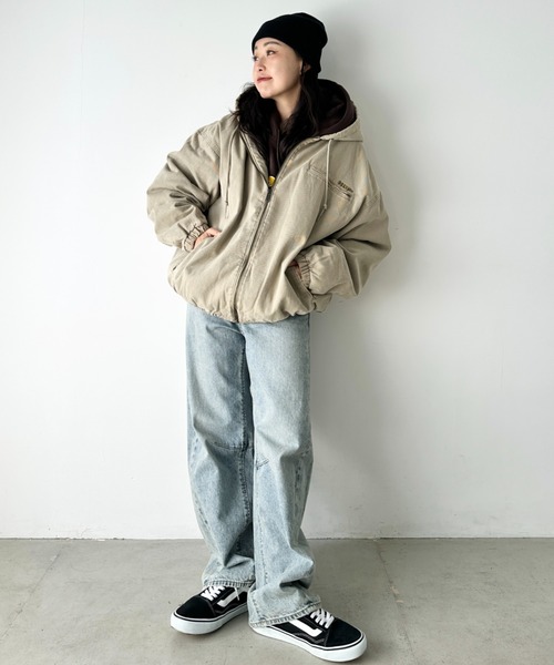 HUF（ハフ） パーカー /WHAT A JUNGLE DENIM WORK JACKET/ルーズ