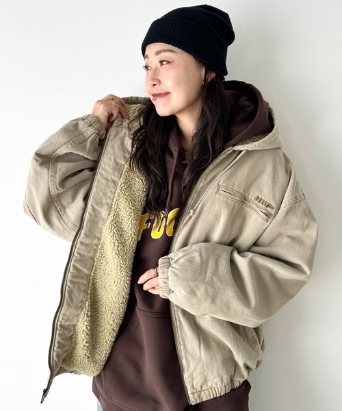 HUF（ハフ） パーカー /WHAT A JUNGLE DENIM WORK JACKET/ルーズ