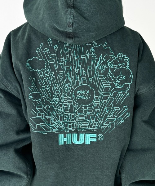HUF（ハフ） パーカー /WHAT A JUNGLE DENIM WORK JACKET/ルーズ