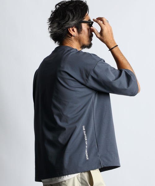 THE duffer of st.george ２層構造吸水速乾 Tシャツ The DUFFER of ST.GEORGE tシャツ COOLMAX 2LAYERS OVER SIZE
