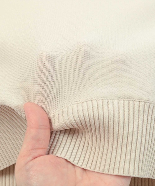 「ur's」 ドルマンスリーブニット L アイボリー レディース_画像8