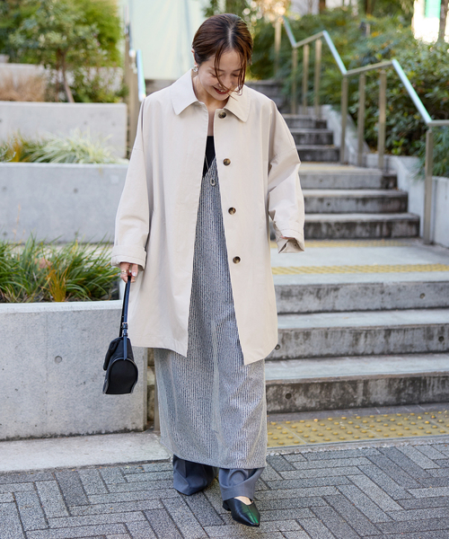 JOURNAL STANDARD ステンカラーコート コート コットンリネン