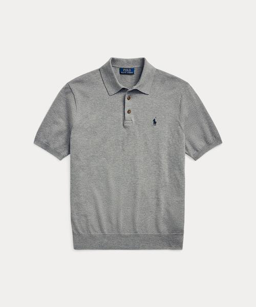 新品PoloRalph Lauren コットン ポロカラー セーターポロシャツL ポロ ラルフ ローレン POLO RALPH LAUREN コットン ポロカラー