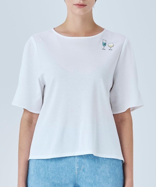 STUDIO PICONE（スタジオピッコーネ） tシャツ 半袖 袖タックプル