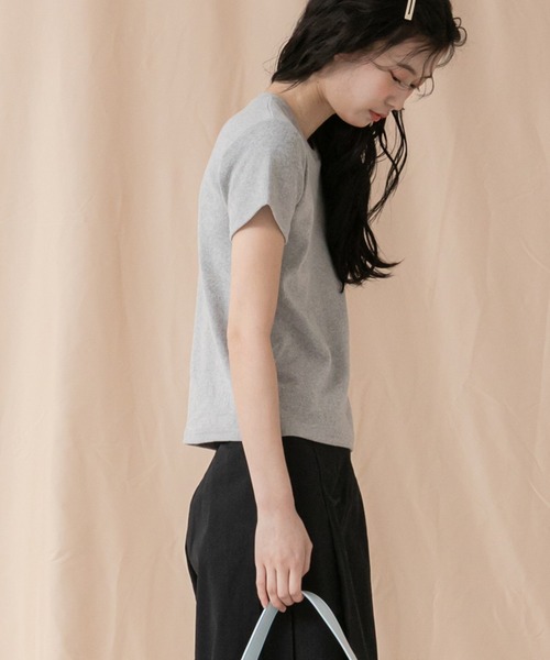 【未使用】Bibiy. DORA PEPURAMU TEE グレイ　カットソー 未使用】Bibiy. DORA PEPURAMU TEE グレイ カットソー 【公式通販】