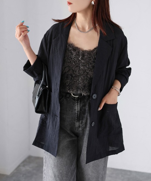 ★SALE picone シアーシャツジャケット セール】シアーシャツジャケット（テーラードジャケット）｜Riberry