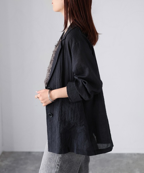 Riberry（リベリー） ジャケット テーラードジャケット シアーシャツ