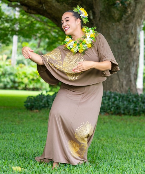 Maunaloa（マウナロア） ドレス 「Maunaloa」Aulii レフア ケープ