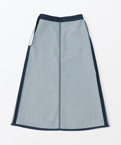 MUJI Labo デニムスカート 「MUJI Labo」婦人 和紙混デニム