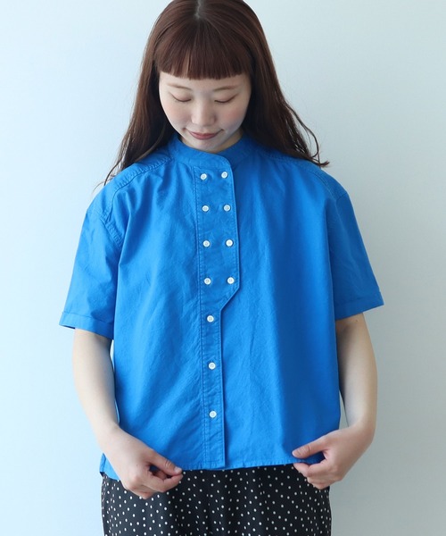 bulle de savon（ビュルデサボン） ブラウス シャツ オックス コック