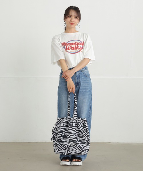 ALTROSE トートバッグ アニマル ゼブラ レオパード ヒョウ柄 A4