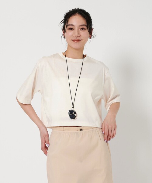 Hビューティー＆ユース　クロップド Tシャツ BEAUTY＆YOUTH UNITED ARROWS tシャツ コットンポリエステル