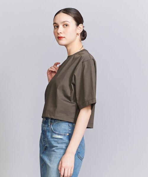 Hビューティー＆ユース　クロップド Tシャツ BEAUTY＆YOUTH UNITED ARROWS tシャツ コットンポリエステル