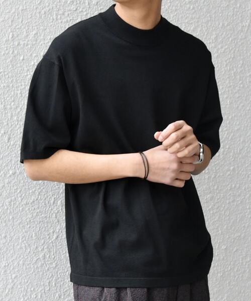 Naptime 24SS モックネックTシャツ黒 10.2オンススーパーヘビーウェイトモックネックTシャツ | メンズ